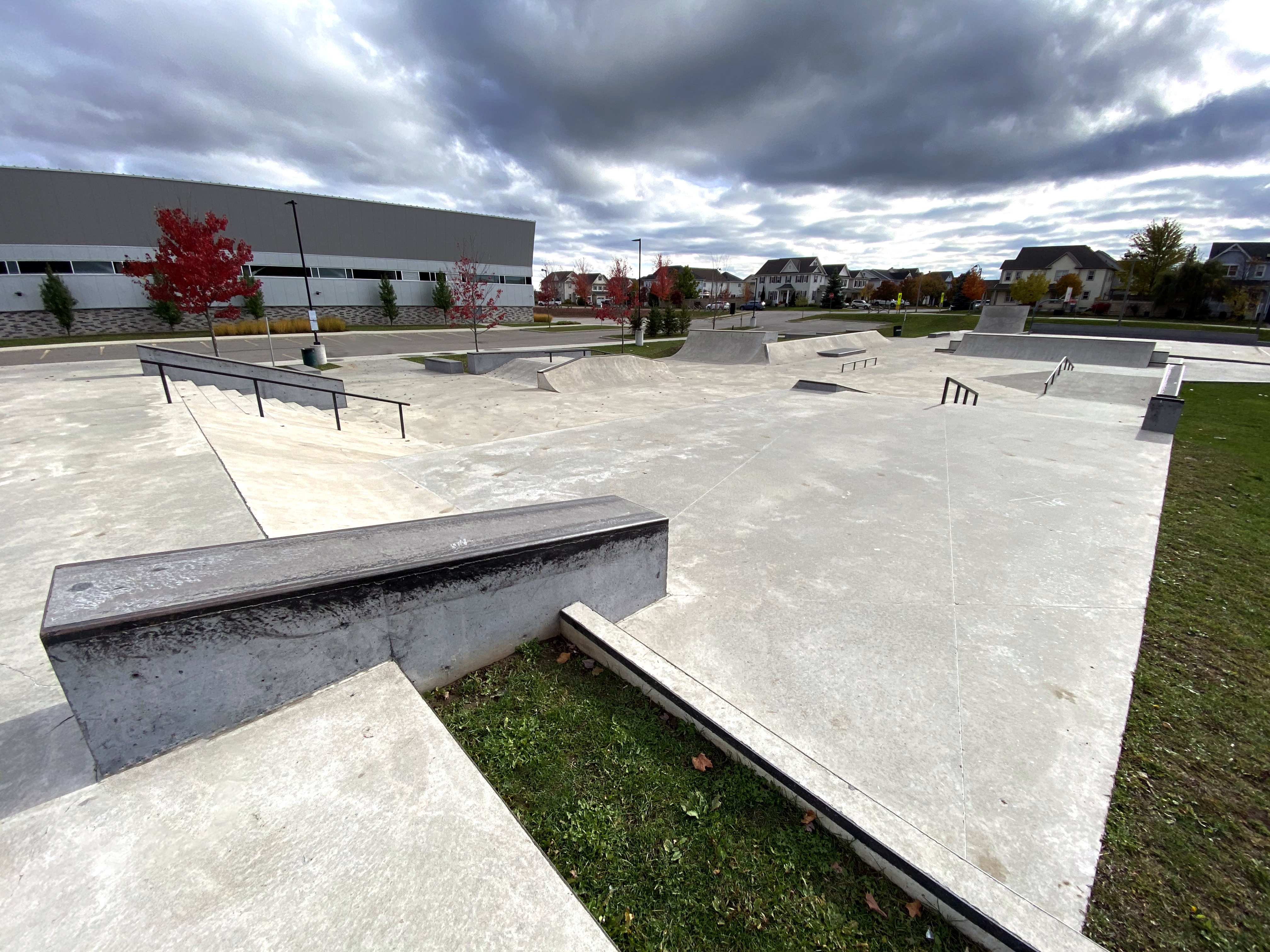 Acton skatepark from the east corner