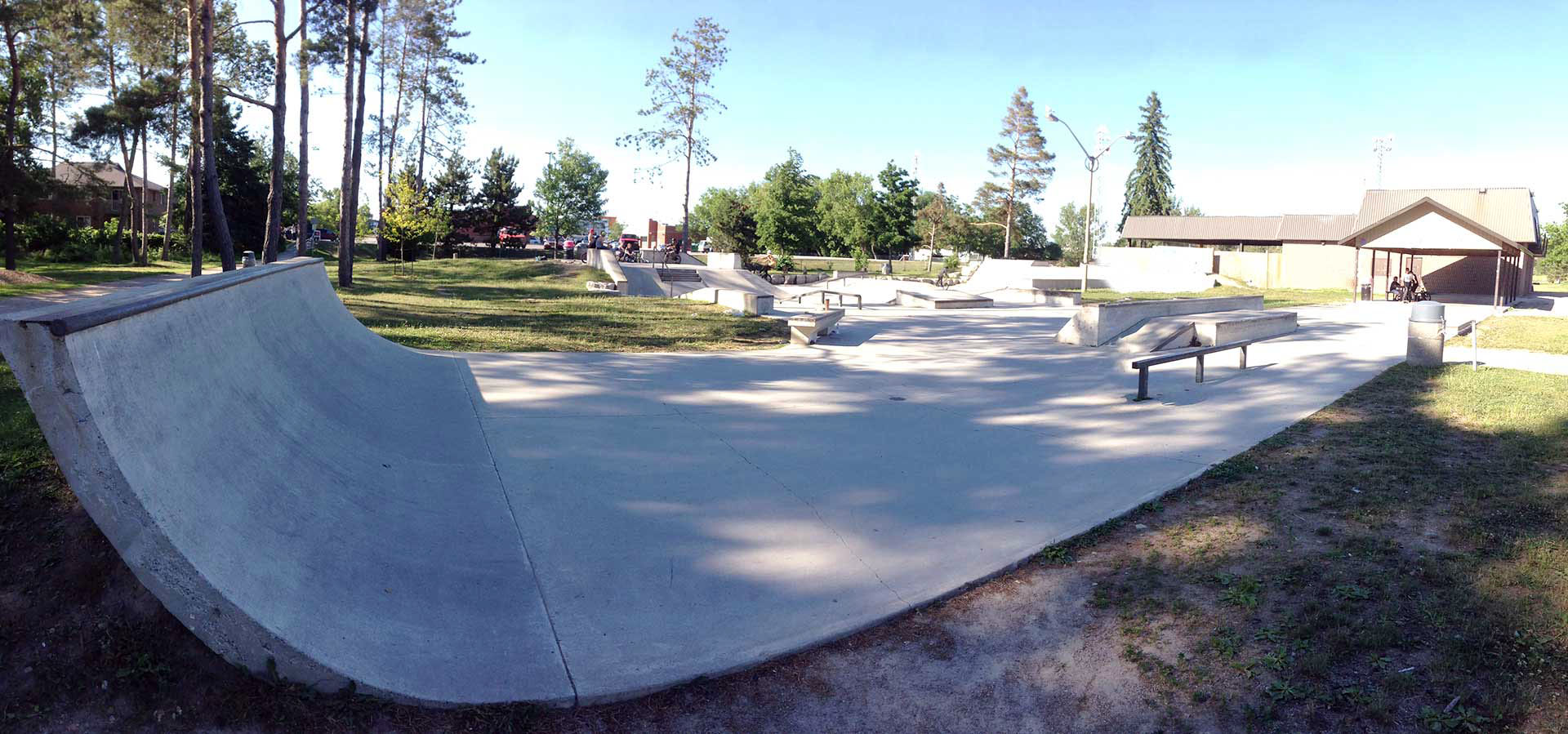 orangeville skatepark from the entrance