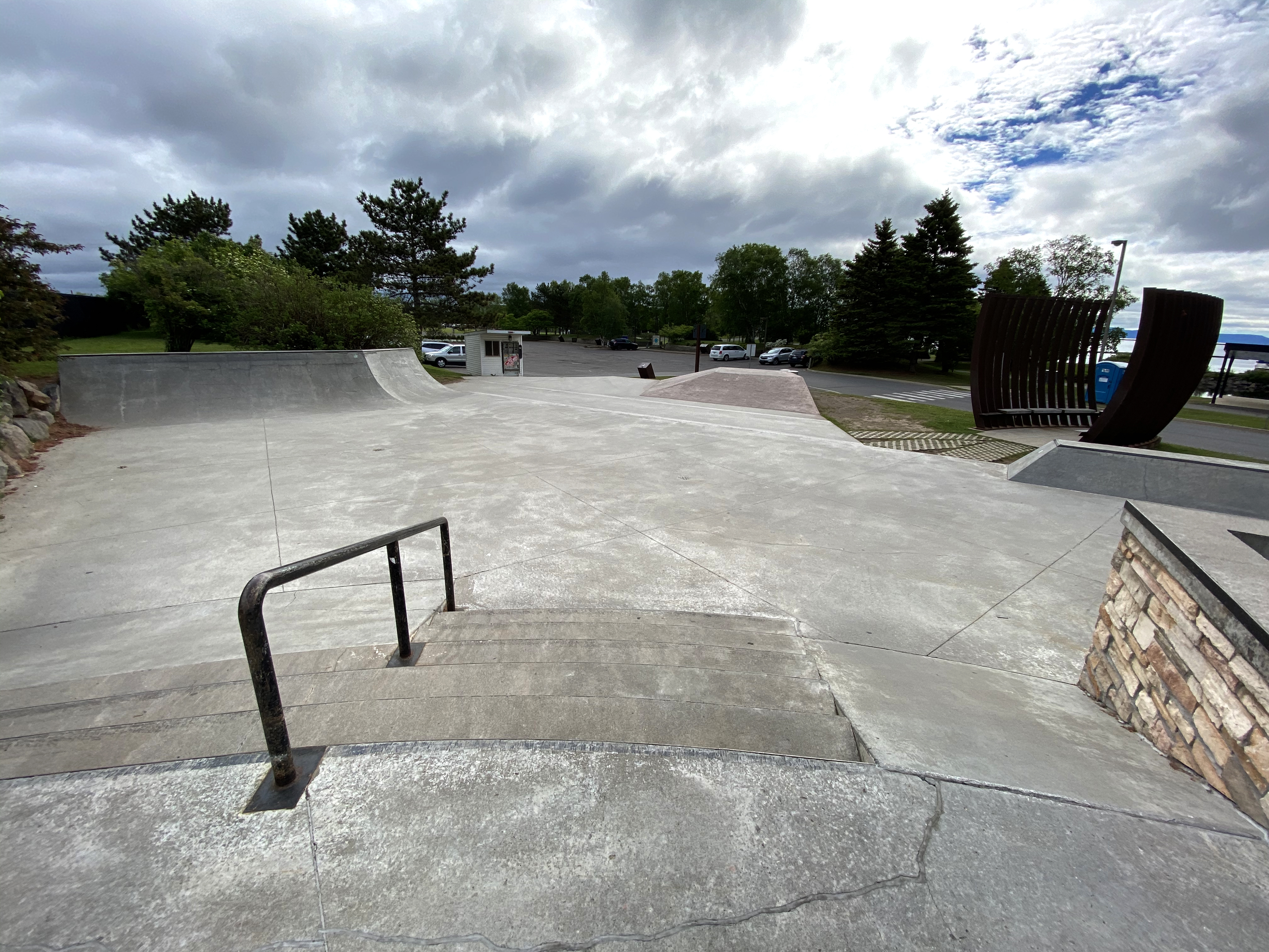 Thunder Bay marina plaza skatepark in ontario